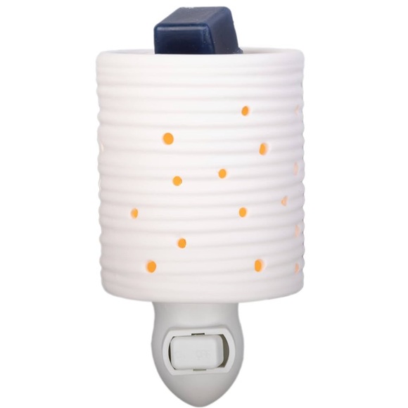 White Ceramic Wall Plug-In Wax Warmer - Picture 2 of 2